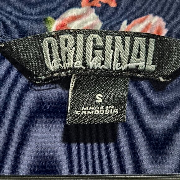 Original by Nicole Miller Floral Sleeveless Dress Size Small Midi V-Neck Tank - Picture 4 of 5